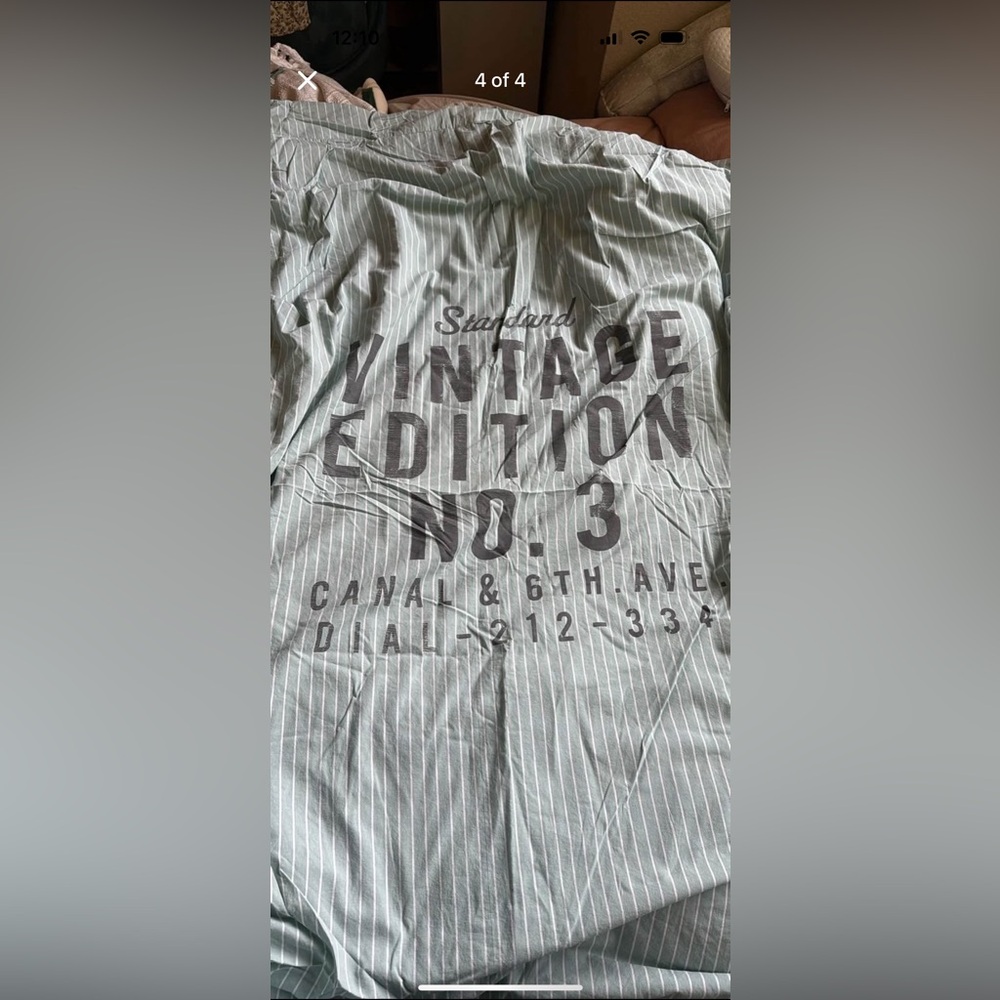 H&M Vintage Edition Twin duvet cover and pillow cover